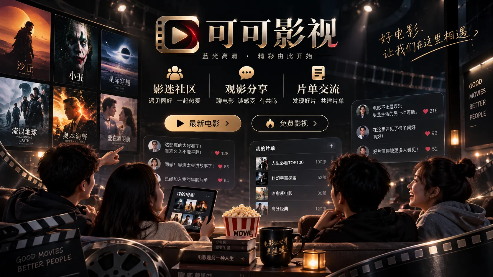 社区热门讨论主题画面